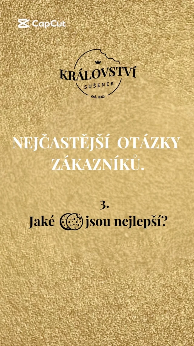Odpovídám na Vaše nejčastější dotazy.😊 Máte nějakou otázku? Napište mi do koomentáře. 

#cookies #kralovstvisusenek #susenky #otazkyaodpovedi #nejlepsi
